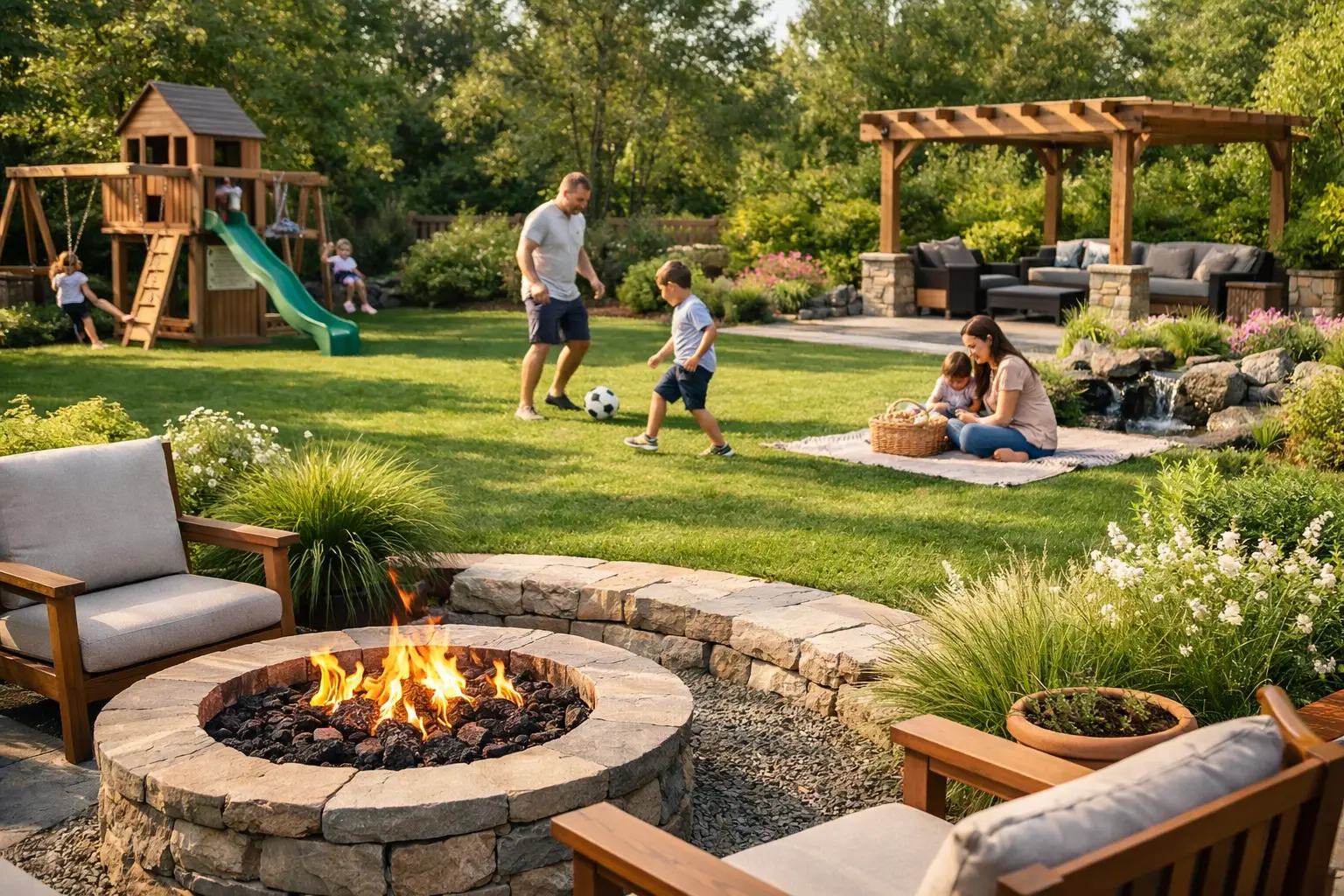 Landscaping for Family Garden Space